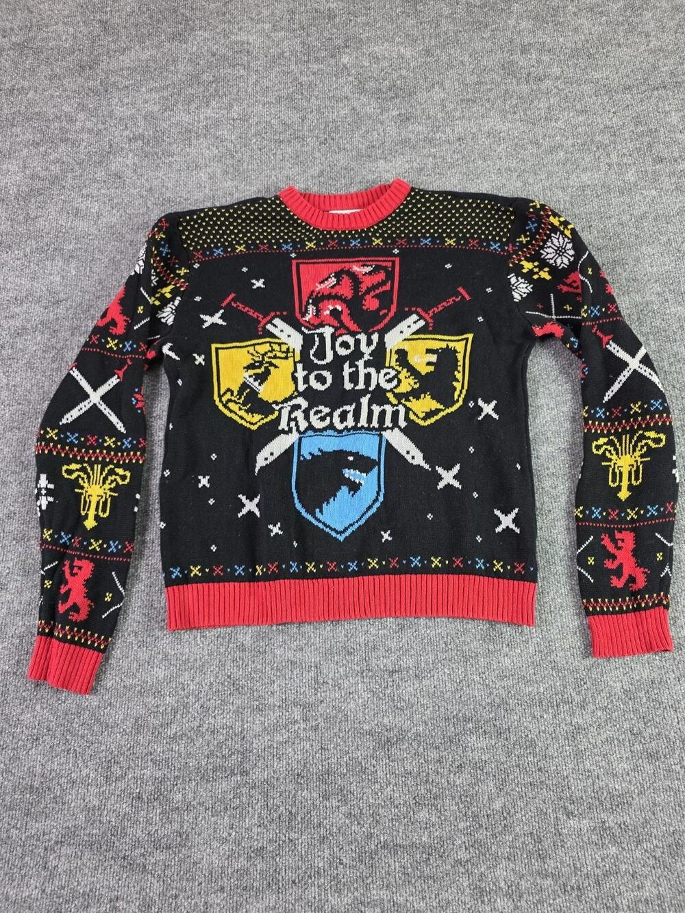HBO Game Of Thrones Size Large Ugly Christmas Sweater Westeros Joy To The Realm